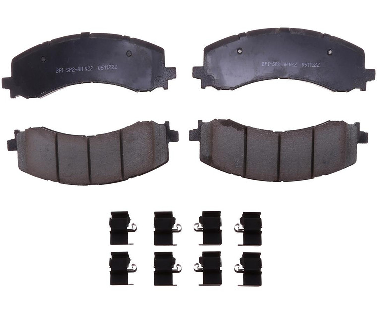 Heavy-Duty Ceramic Brake Pads | Perfect Fit for Ford F-150 | Set Of 4 with Mounting Hardware