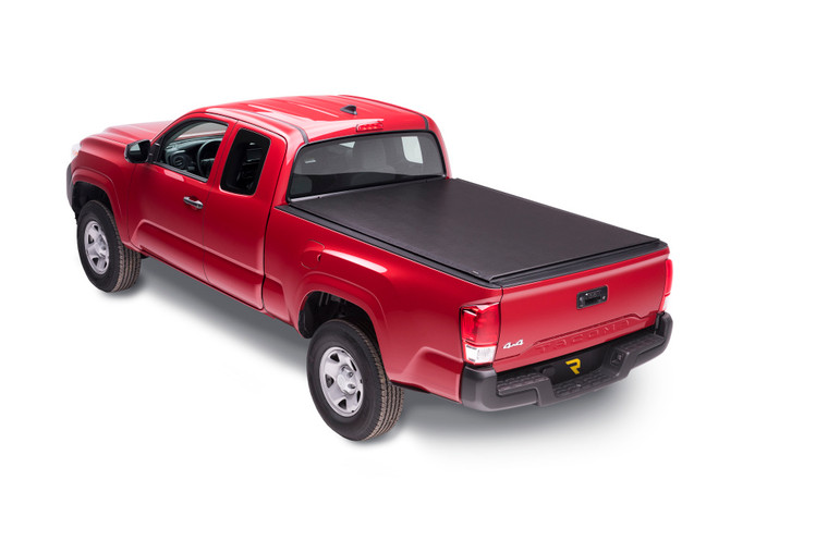 Enhance Your Truck with Truxedo Lo Pro Soft Roll-Up Tonneau Cover | Secure & Stylish | Black Vinyl | No-Drill Installation