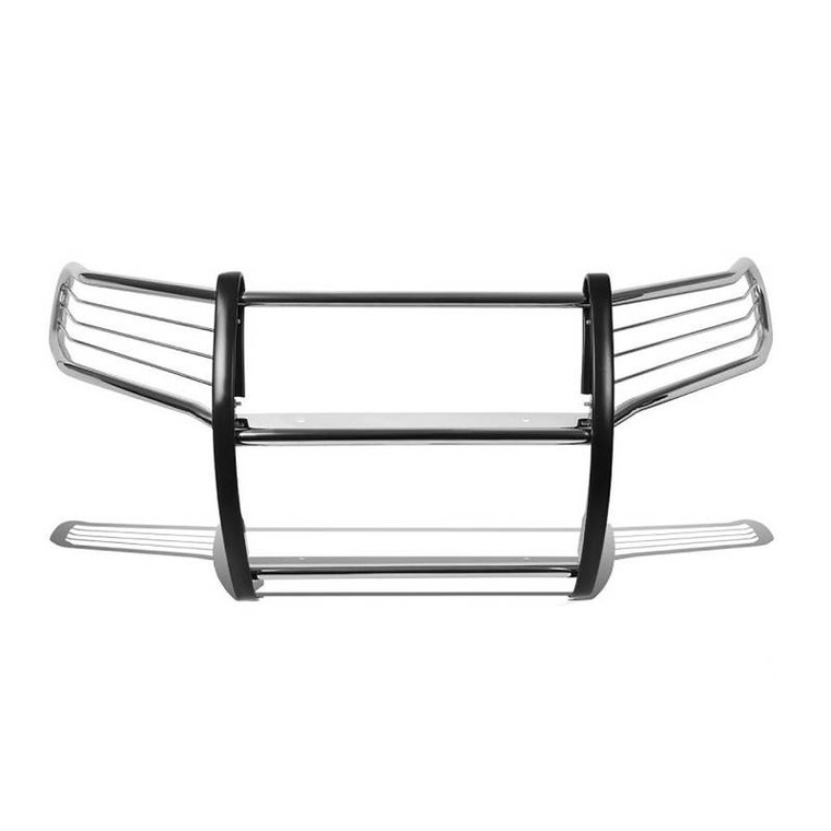 Upgrade your ride with Black Horse Offroad Grille Guard | Polished Stainless Steel for a sleek look | Modular design for easy customization