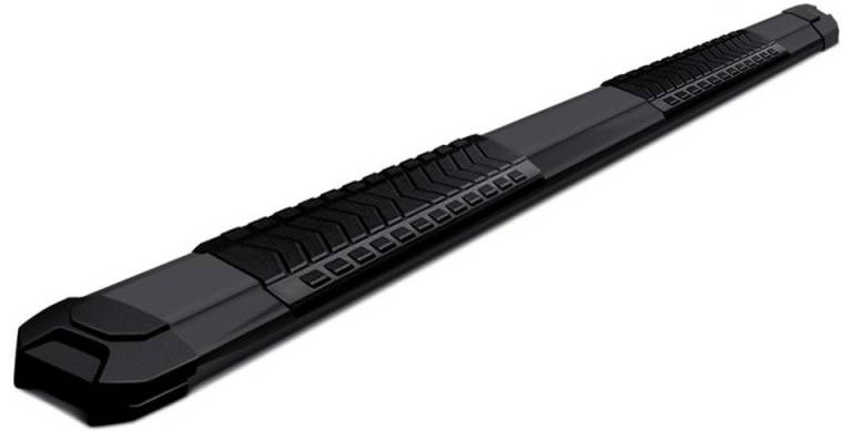 Black Horse Offroad Running Board RN-GMSIL-76-BK-19 Cutlass; Black; Aluminum; With Black Step Pads; Unlighted; With Mounting Hardware