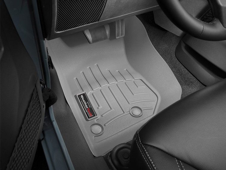 Ultimate Protection | Weathertech Floor Liners for Jeep: Wrangler JK, Gladiator JT | Molded Fit, Channels, Gray