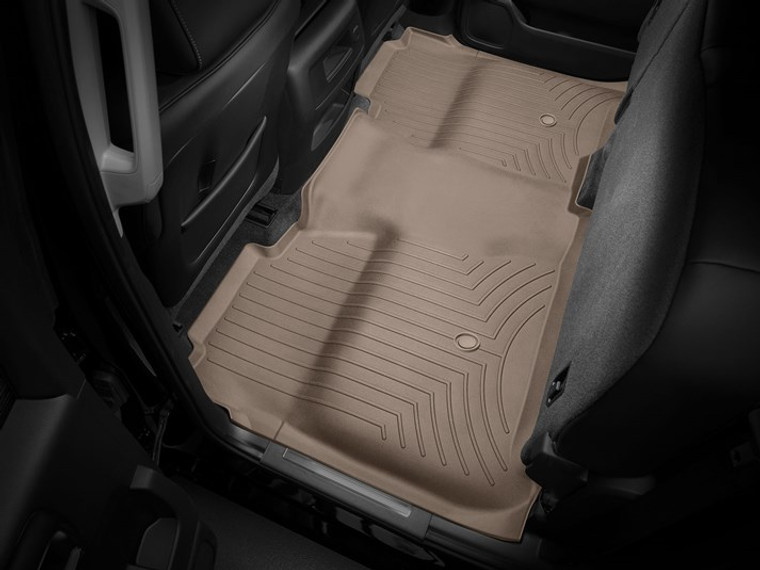 Ultimate Protection Floor Liner | Tan Molded Fit for Chevy Silverado and GMC Sierra | WeatherTech FloorLiner