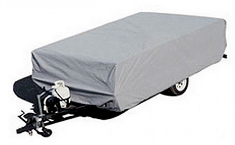 Premium Gray Pop Up Camper Cover | Fits 10-12 ft Length Camper | Breathable & UV Resistant | Ideal for RV Storage