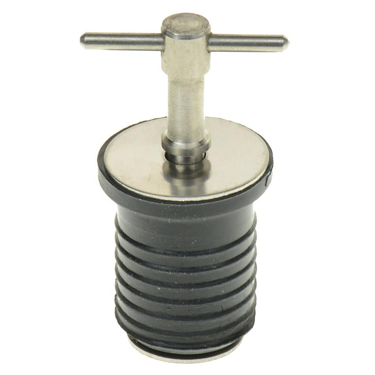 Watertight Stainless Steel Drain Plug | Fits 1 Inch Holes | Corrosion Resistant