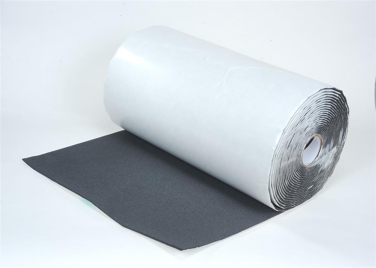 HushMat Sound Dampening Kit | Silencer Megabond | Reduce Heat & Noise | 1/4 Inch Thickness | Black Foam | 50ft x 24in Roll | Covers 100 Sq Ft | Easy Peel & Stick | Broad Temp Range