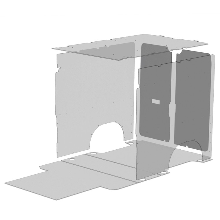 Transform Your Van with DuraTherm Rear Door Liner | Noise-Deadening & Temperature Control | White Polypropylene | Easy Mounting