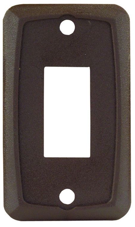 JR Products Multi Purpose Switch Faceplate | Single Switch Opening | Brown