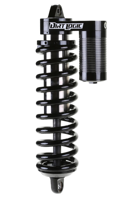 Dirt Logic Coil Over Shock | 60% Compression/40% Rebound | Remote Reservoir | Stainless Steel/Black