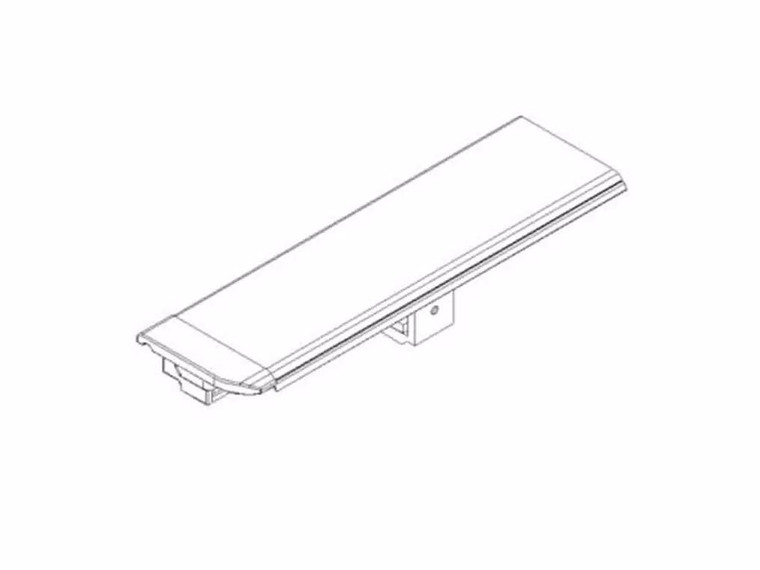 Black Clamp-On Tonneau Cover Rail | For Roll-N-Lock M-Series | Aluminum Set Of 2