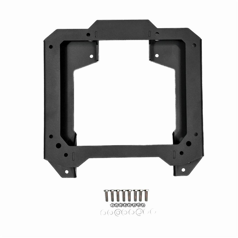 Advanced Accessory Concepts Spare Tire Carrier Reinforcement Bracket 49001500 Relocate The OE Spare Tire Carrier; Black; Steel; One Piece Design; With Mounting Hardware
