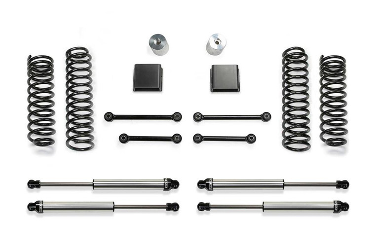 Fabtech Motorsports Lift Kit Suspension K4163DL Sport II; 3 Inch Front Lift; 3 Inch Rear Lift; Black Components/Silver Shocks