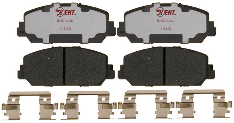 Raybestos Brakes Brake Pad EHT1625H Element3; OE Replacement; Hybrid Technology; Includes Mounting Hardware