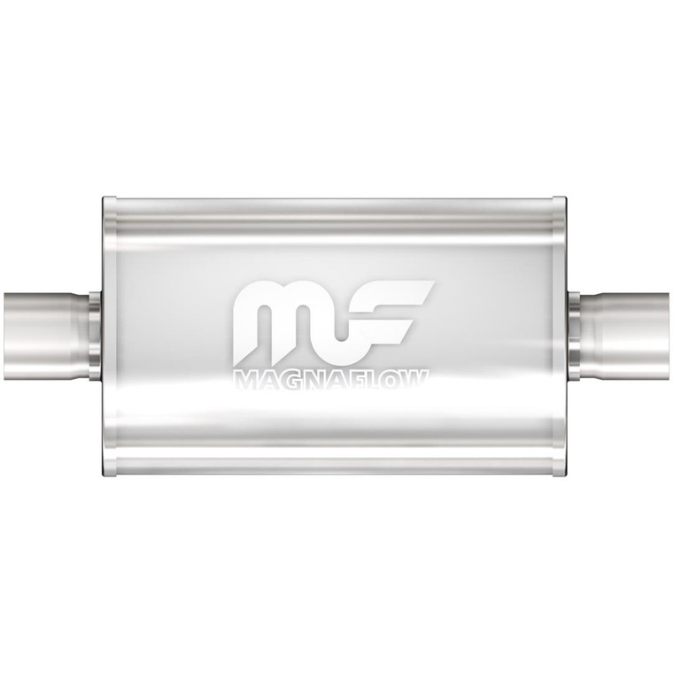 Magnaflow Performance Exhaust Muffler 12214 Single 2 Inch Center Inlet; Single 2 Inch Center Outlet; 14 Inch Body/20 Inch Overall Length