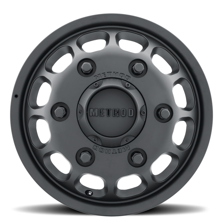 Method Race Wheels Wheel MR901655925117 901 Sprinter Dually; 16 Inch Diameter x 5.5 Inch Width; 6 x 205 Millimeter/6 x 8.07 Inch Bolt Pattern; 117 Millimeter Offset; 8.00 Inch Backspacing; 60 Degree Conical Seat Lug; 161.04 Millimeter Center Bore