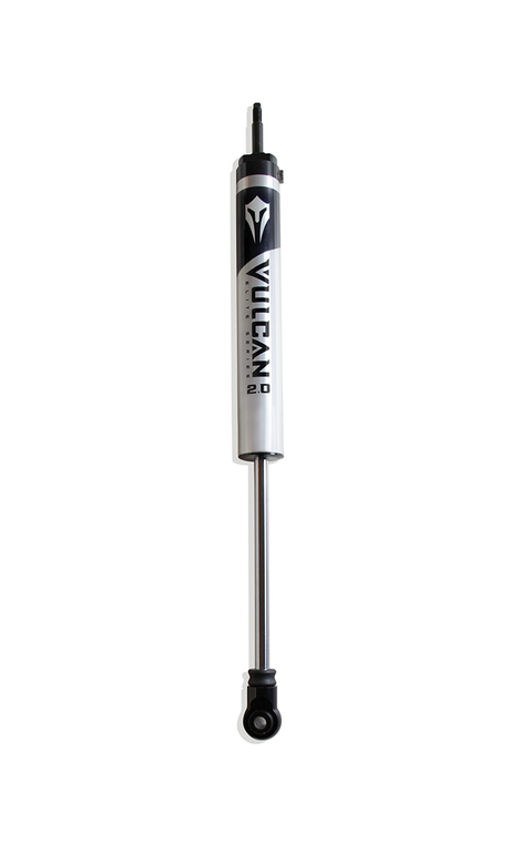 MaxTrac Shock Absorber 2650SLV-8 Vulcan 2.0 Elite; Hydraulic/Nitrogen Gas Charged Mono Tube; Without Remote Reservoir; One Year Warranty; Non-Adjustable Ride Height; Without Shock Boots; Silver/Black; Single