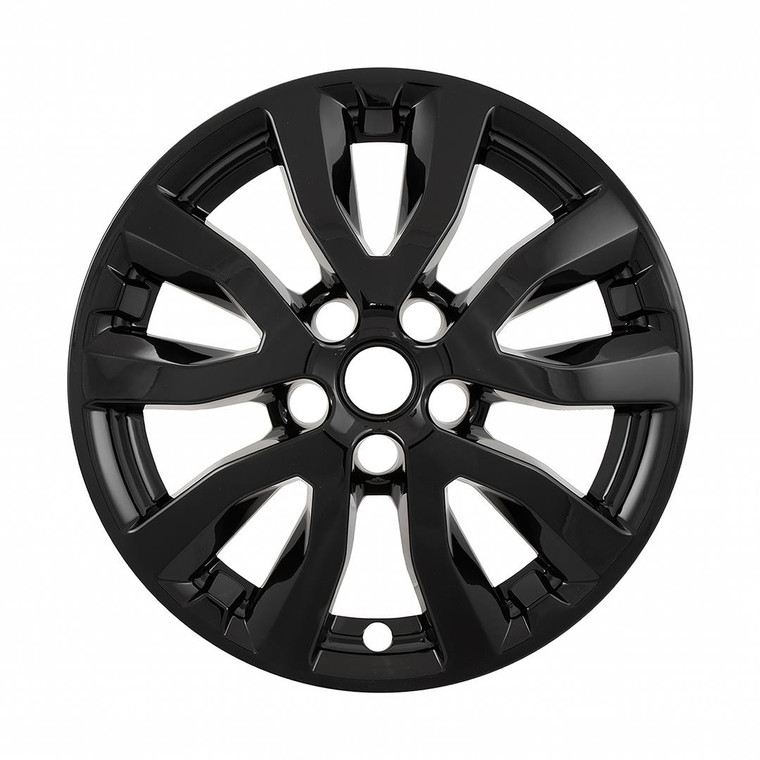 Coast To Coast Gloss Black Wheel Skins | 16 Inch | Snap-On Fit | Set Of 4 | Upgrade Your Vehicle Appearance!