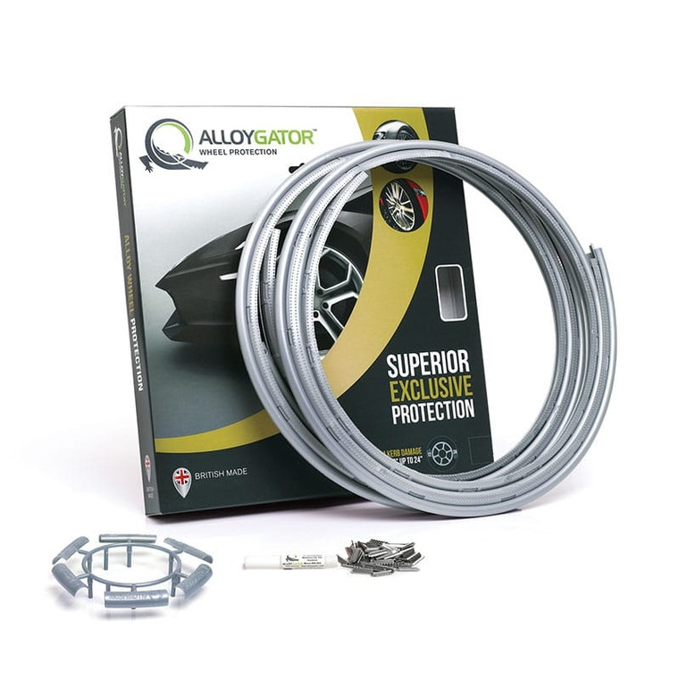 AlloyGator Wheel Protector | Exclusive Silver Profile | Suitable for 12-24 Inch Wheels | Highly Engineered | Made in UK