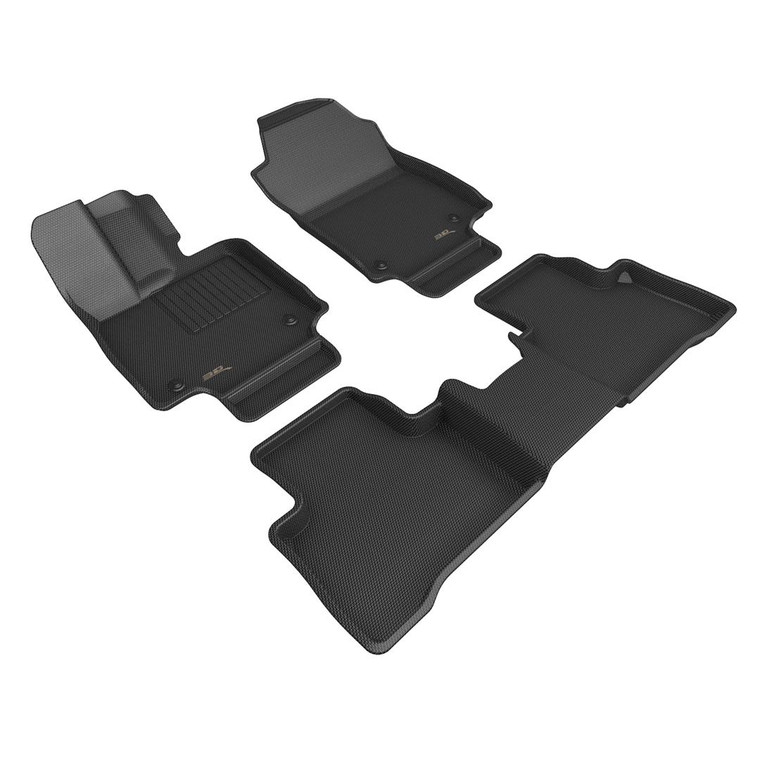 Custom Fit 3D Floor Liners | NX350h,NX450h+ | MAXpider Carbon Fiber Texture | Raised Edge
