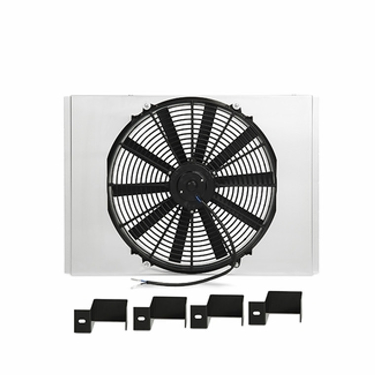 Mishimoto Cooling Fan MMFS-CK-63 Electric Fan; 1850 Cubic Feet Per Minute CFM; 10 Blade; With Aluminum Shroud/Mounting Hardware