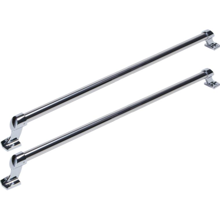Phoenix USA Exterior Grab Bar GRSS12K Polished; Stainless Steel; 12 Inch Length; 7/8 Inch Tubing; Set Of 2; With Mounting Screws