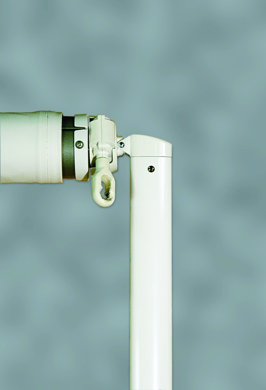 Steady White Pioneer Awning Arm | Manual 68-81" | USA-Made, Adjustable Pitch