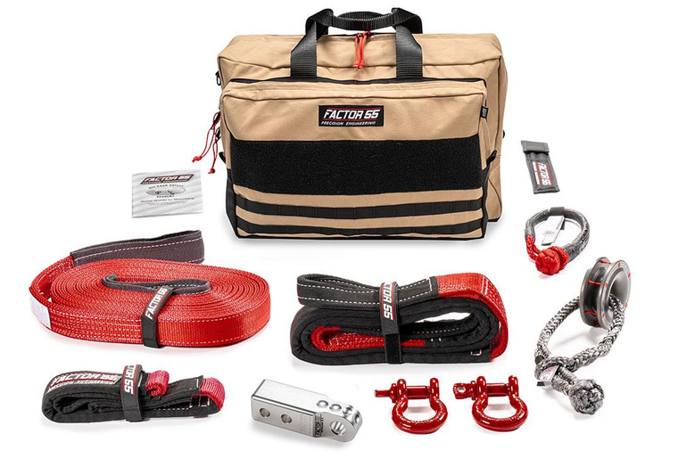 Ultimate Vehicle Recovery Kit | Sawtooth Edition | HitchLink, Soft Shackles, Tow Strap, Gear Bag, and More