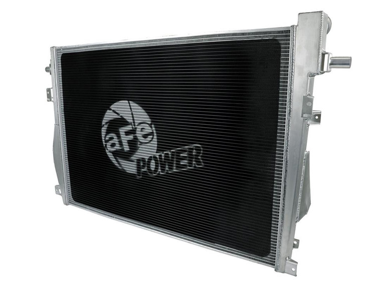 Advanced FLOW Engineering Radiator 46-52131 Blade Runner; Aftermarket Replacement; 2 Inch Thick Core; Brushed Aluminum With AFE Logo