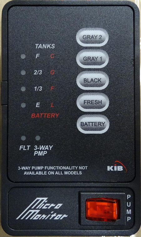 American Technology Tank Monitor System Panel M28VB-OS For KIB Enterprises Tank Monitor Systems; Vertical; Black