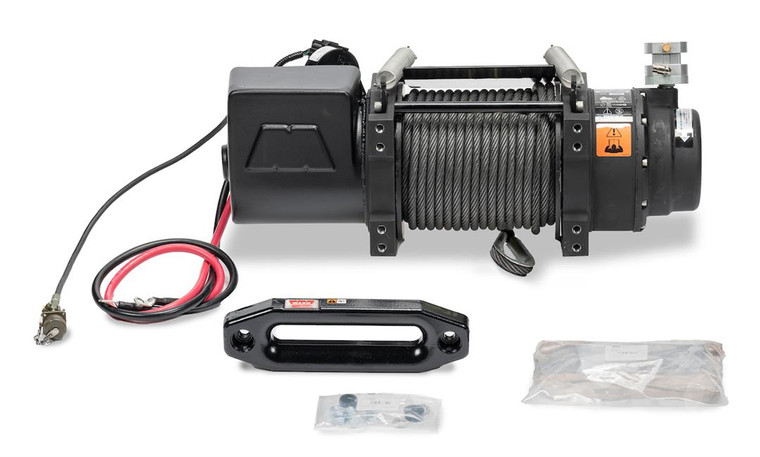 Military Grade 24V 18000lb Electric Winch | Series 18-C-2D | Severe Duty | Waterproof Construction