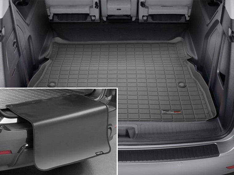 Fits 2024-2024 Lincoln Nautilus Weathertech Cargo Area Liner 401765SK Direct Fit; Raised Edges; Black; Custom Blended TPE Thermoplastic Elastomer; Non-Skid; With Bumper Protector