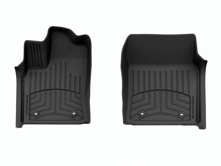 Fits 2023-2024 Toyota Sequoia Weathertech Floor Liner 4417841IM FloorLiner HP; Molded Fit With Underside Nibs; Black; Thermoplastic Elastomer TPE Injection Molded Material; 2 Piece