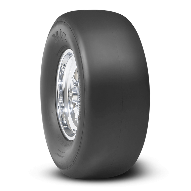 Mickey Thompson Tires Tire 250801 Pro Bracket Radial; P29 x 10.5R18; Drag Race Use Only; Fiberglass Belted; Radial; X5 Medium Compound Cooler Running Version Of M5; Black Sidewall; Tubeless; 2 Ply Sidewall; No Warranty; Load Range Standard Load