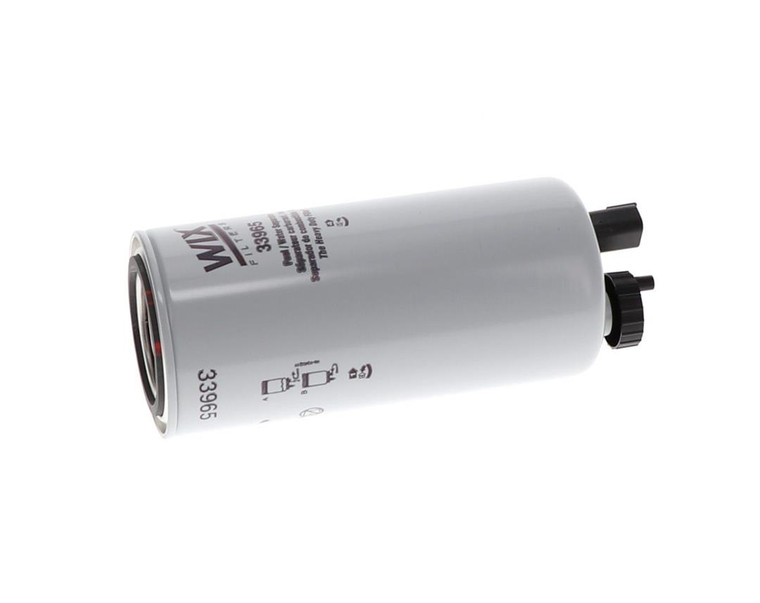 Wix Filters Fuel Filter 33965 Spin-On Fuel/Water Separator Filter; 9.838 Inch Height x 3.681 Inch Outer Diameter Top; 2 Micron Element; For Use With Cummins ISB 6.7L/ISC/ISL Engines