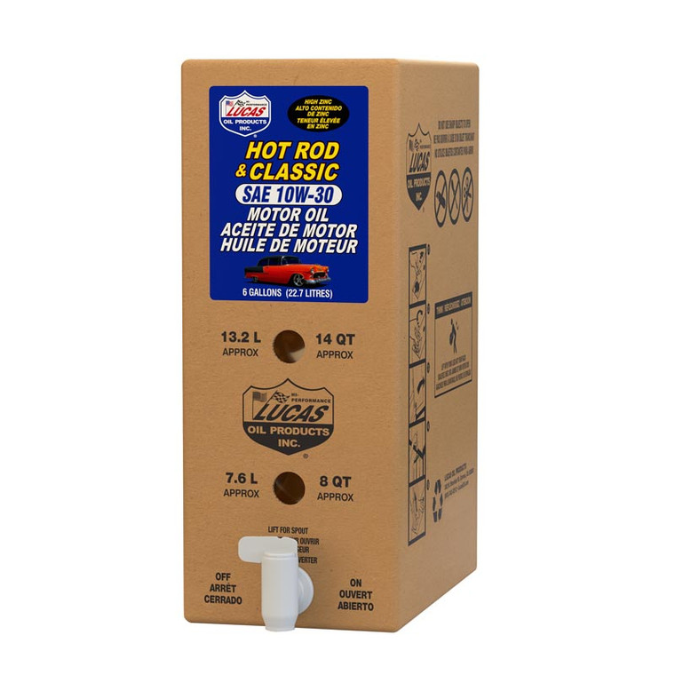 Lucas Oil Oil 18002 SAE 10W-30; 6 Gallon Bag In Box; Single