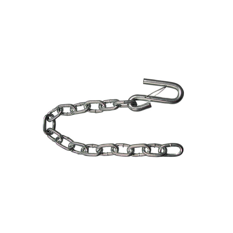 Fulton Trailer Safety Chain CHA0010340 5000 Pound Gross Load Capacity; 24 Inch Length; With 7/16 Inch Safety Hook; Single; Grade 30