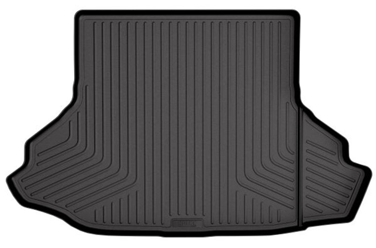 Fits 2024-2024 Ford Mustang Husky Liner Trunk Liner 43081 WeatherBeater; Black; TPO Thermoplastic Olefin; Raised Ridge