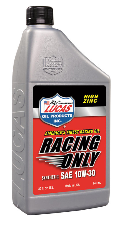 Lucas Oil Oil 10610 SAE 10W30; Synthetic; 1 Quart Bottle; Single