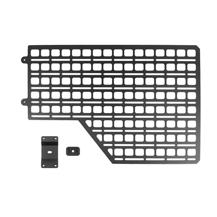 BuiltRight Industries Molle Cargo Panel 102044 Bedside Mount; Screw On; Powder Coated; Textured Black; Steel