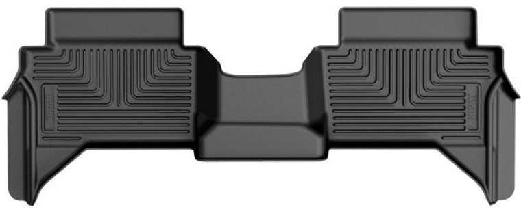 Fits 2024-2025 Toyota Tacoma Husky Liner Floor Liner 14921 WeatherBeater; Direct Fit; Raised Ridge; Black; TPO Thermoplastic Olefin; 1 Piece