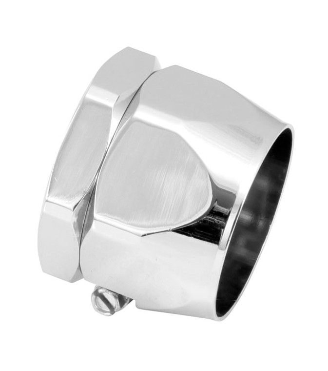 Spectre Industries Hose End Fitting Clamp 5168 Magna Clamp; 20 AN; For Use With 1-1/2 Inch Inside Diameter Radiator Hose; Chrome Plated; Silver; Machined Aluminum; Single