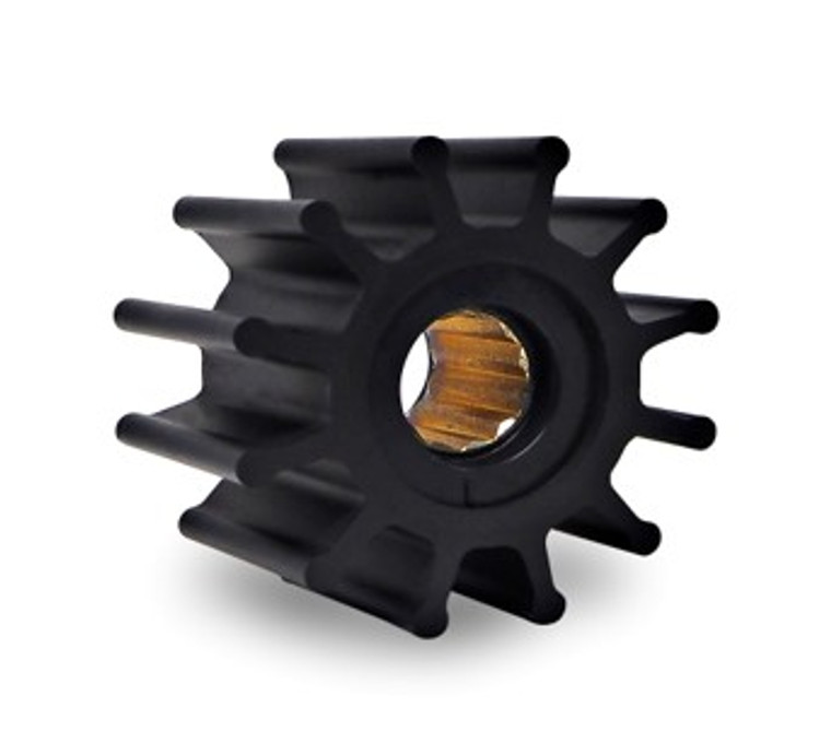 Albin Water Pump Impeller 06-01-037 Used With Pleasure Boat Engine Cooling Pumps; With Lubricant; Copolymer Neoprene; ISO 9001; Single