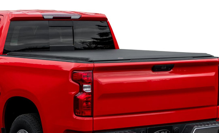 Fits 2024-2025 Ford Ranger ACCESS Covers Tonneau Cover 31449 LiteRider; Soft Roll-Up Hook And Loop; Black; Vinyl; Lockable; With Nylon Straps/Clamps/Aluminum Bows/Rails/Bars