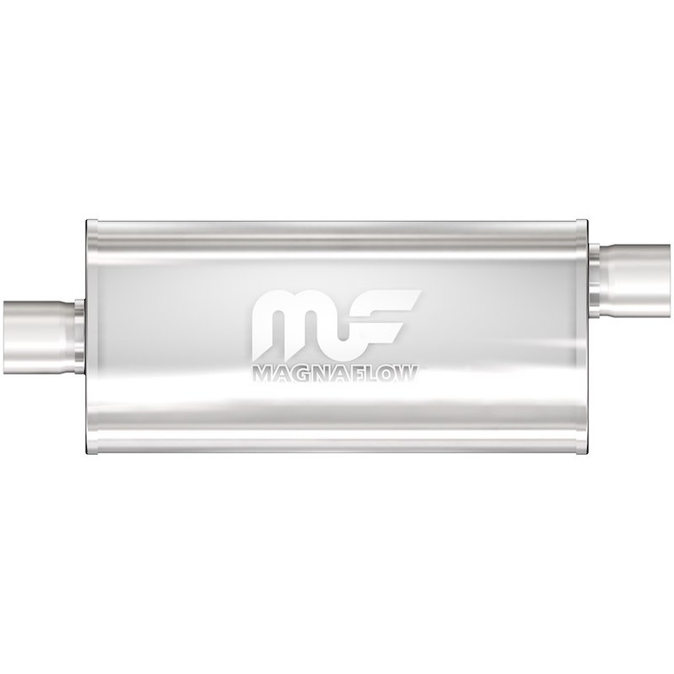 Magnaflow Performance Exhaust Muffler 14229 Single 3 Inch Offset Inlet; Single 3 Inch Center Outlet; 14 Inch Body/20 Inch Overall Length