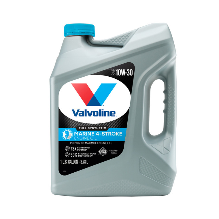 Valvoline Oil 899591 SAE 10W-30; Full Synthetic; Used For 4-Stroke Engines; Marine Oil; 1 Gallon Jug; Single