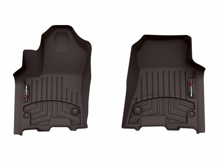 Fits 2025-2025 Ram 1500 Weathertech Floor Liner 4718771 FloorLiner; Molded Fit; Cocoa; Thermoplastic Polyolefin TPO; 2 Piece