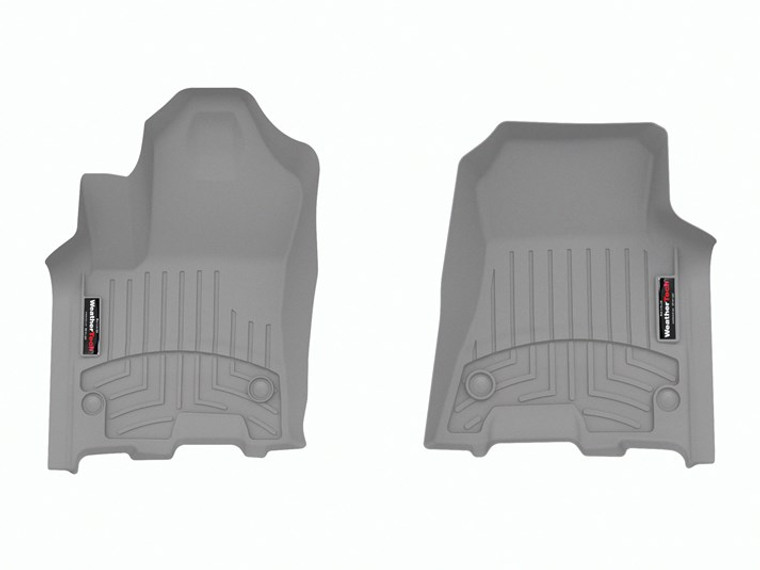 Fits 2025-2025 Ram 1500 Weathertech Floor Liner 4618771 FloorLiner; Molded Fit; Gray; Thermoplastic Polyolefin TPO; 2 Piece