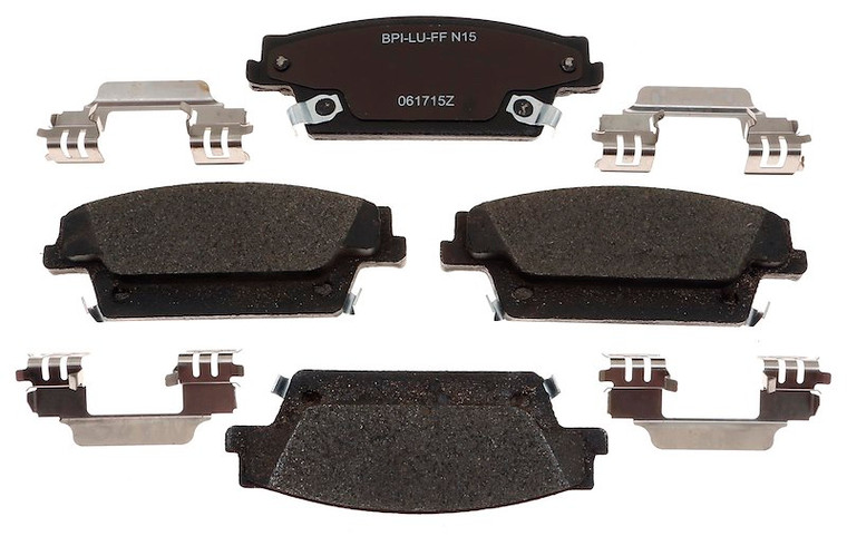 Fits 2004-2009 Cadillac SRX Raybestos Brakes Brake Pad MGD1020CH R-Line; OE Replacement; Ceramic; Includes Mounting Hardware