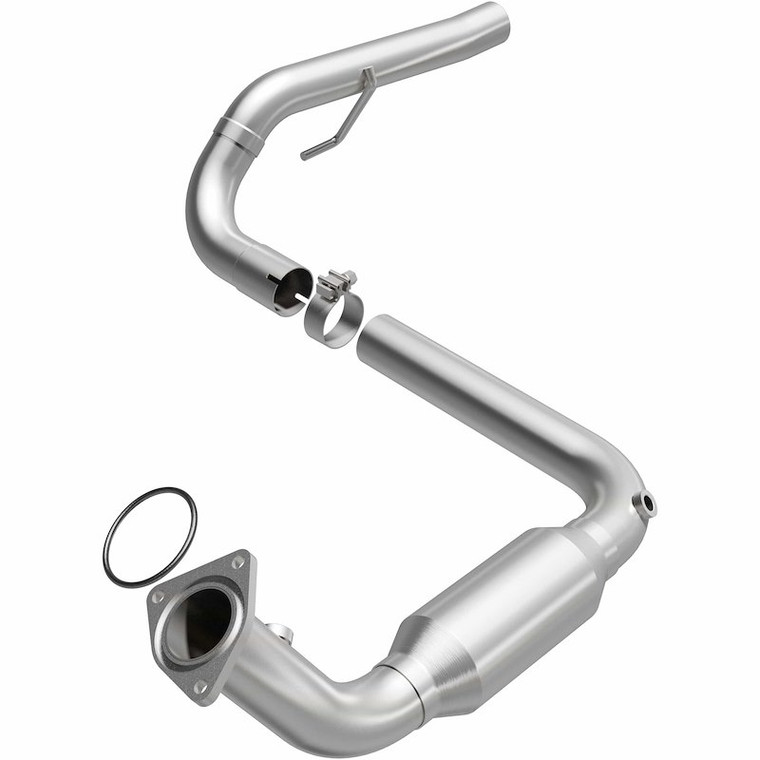 Magnaflow California Converter Catalytic Converter 4651878 Direct Fit; Stainless Steel Case; Single Bolt-On Inlet; Single Clamp-On Outlet; 47-3/4 Inch Overall Length; With Clamp And Gasket; CARB Executive Order D-193-156