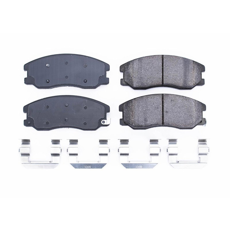 Power Stop Brake Pad 17-1264 Z17 Evolution; FMSI Number D1264; Ceramic Brake Pads; Set Of 4; With Stainless Steel Hardware