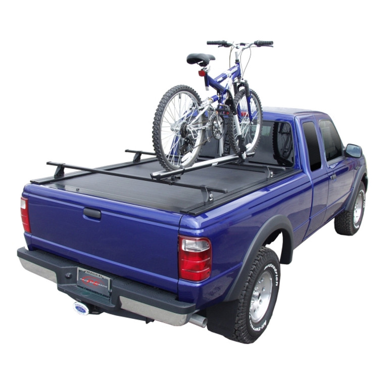 Pace Edwards Tonneau Cover FED7936 Jackrabbit FM Explorer; Manual Retractable; Lockable Using Tailgate Handle Lock; Black; Aluminum